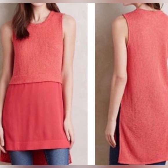 Anthropologie Ro + De Black Coralee Tunic - Picture 1 of 8